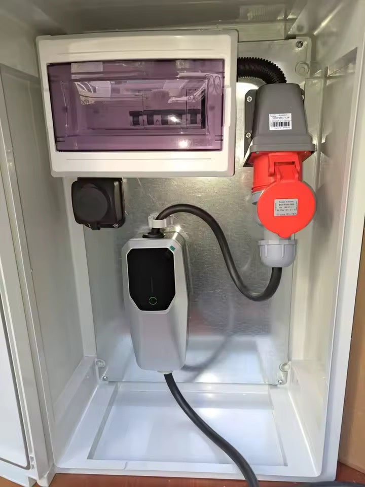 Laddare Elbil Typ 2 till 16A uttag 3 Fas