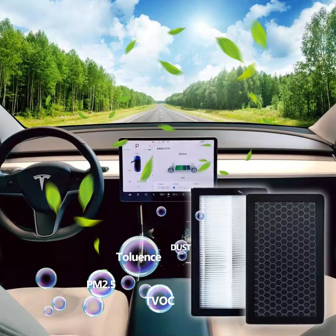 Tesla luftfilter HEPA